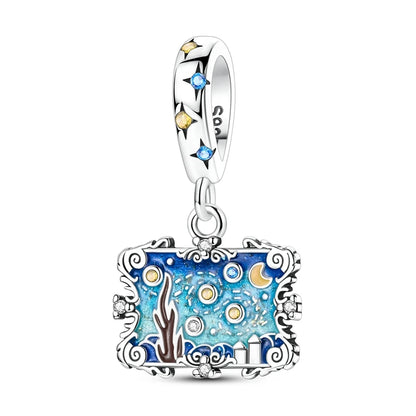 Blaue Serie aus 925er-Sterlingsilber, Eule, Schmetterling, Piratenschiff, Auto, Käfer, Clogs, Charm, passend für DIY-Armbänder, Halsketten, lustige passende Geschenke