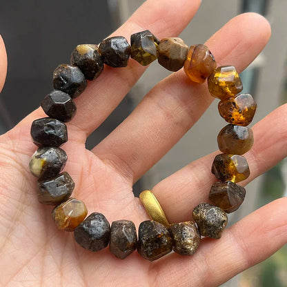 Natürliche Bernstein-Armbänder als Geschenk, einzigartige coole schwarze Perlen, original medizinischer Spezialstein, 2026, neuer Diy-Heilschmuck im Großhandel