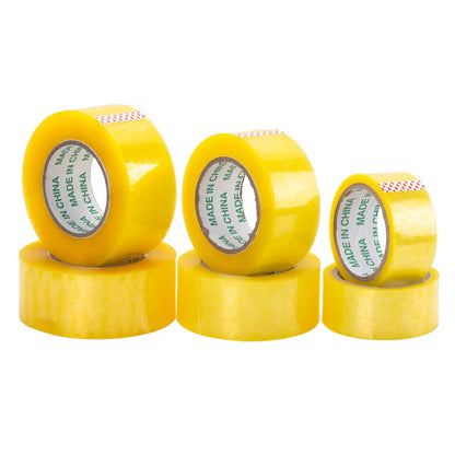 55mm Breites Transparentes Gelbes Verpackungsklebeband, Versand- und Express-Verpackungsband, 75 Meter pro Rolle
