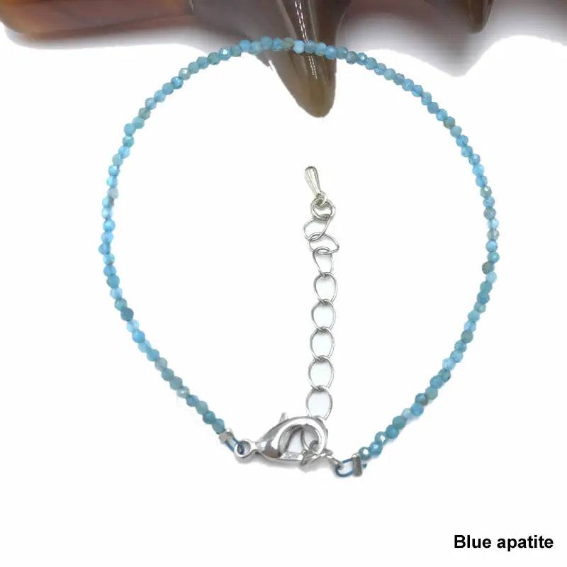 High Quality Natural Stone 2-3mm Handmade Micro Faced Beads Women's Agate Crystal Zircon Bracelet Jewelry Gift