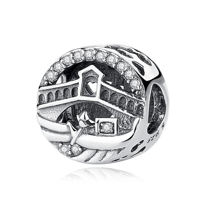 Original 100% 925 Sterling Silber Charm Bead Reise Taxi Motorrad Riesenrad Charms Fit Pandora Armbänder Frauen Diy Schmuck