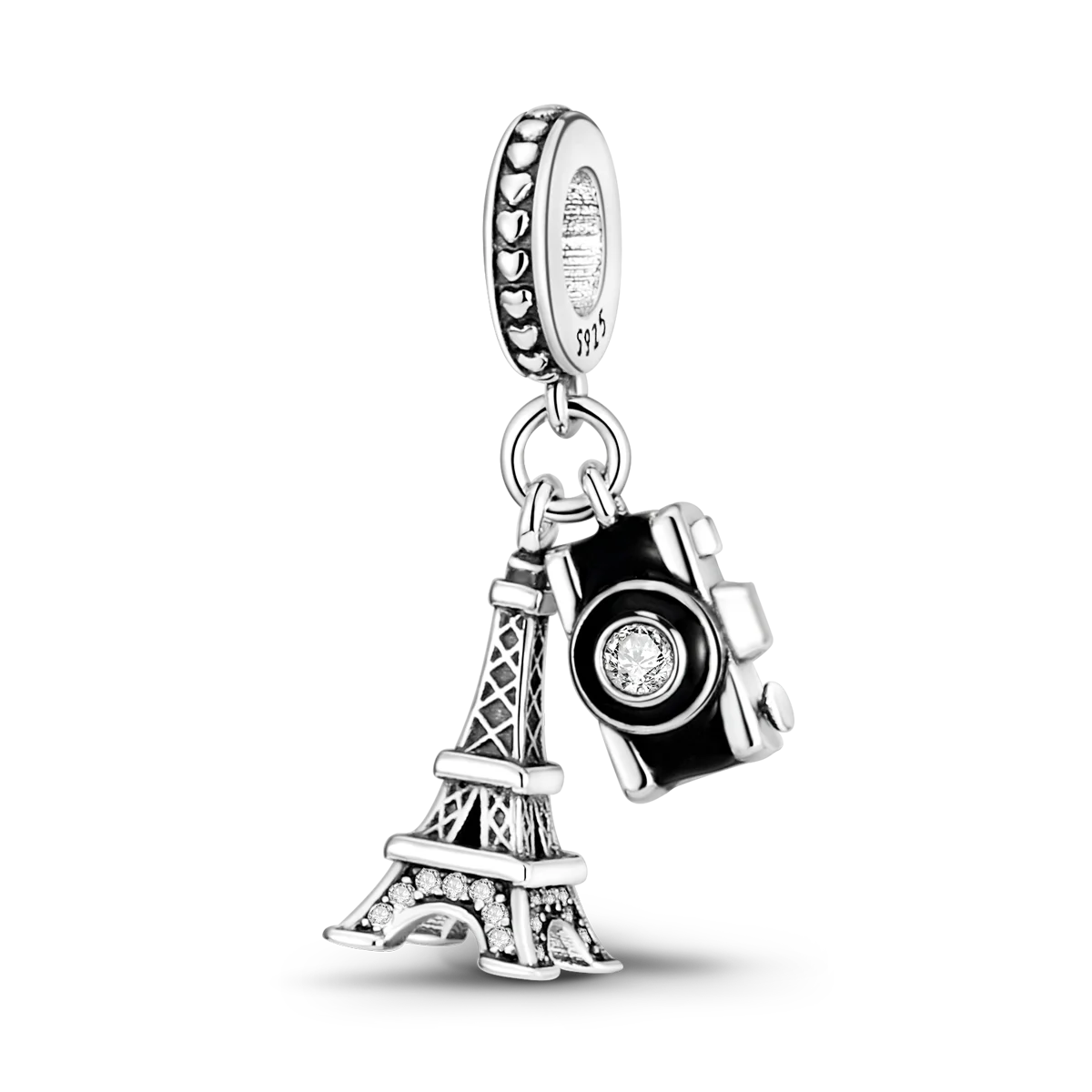 Neue Charms-Perle aus 925er-Sterlingsilber, rosa Schmetterling, leuchtende Glühwürmchen, baumelnd, passend für Armreifen, Halskette, DIY-Schmuck, Frauen-Geschenk