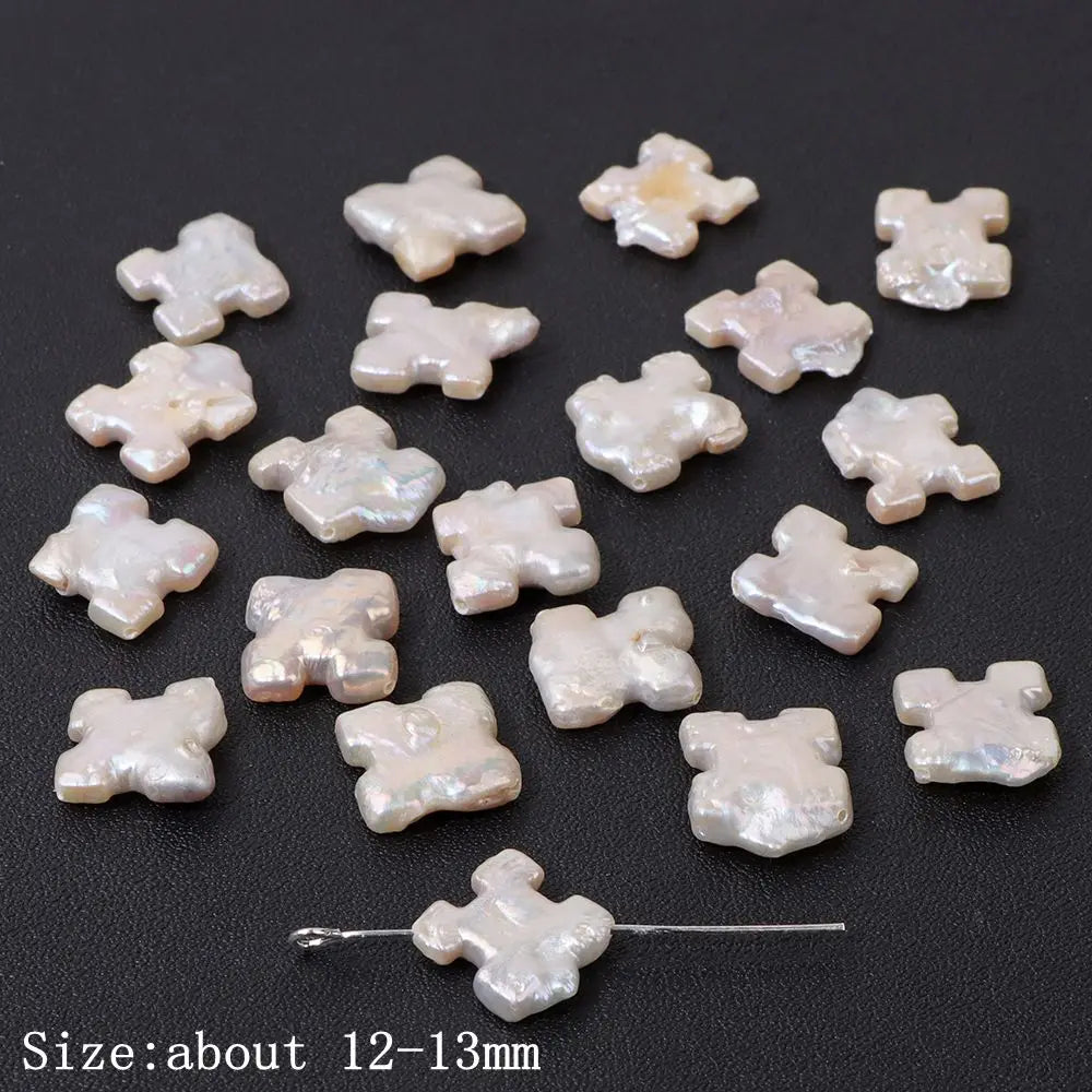 Unregelmäßige Natürliche Perle Perlen Charms Kreuz Runde Barocke Perle Lose Perlen Für Schmuck Machen DIY Anhänger Armband Ohrringe
