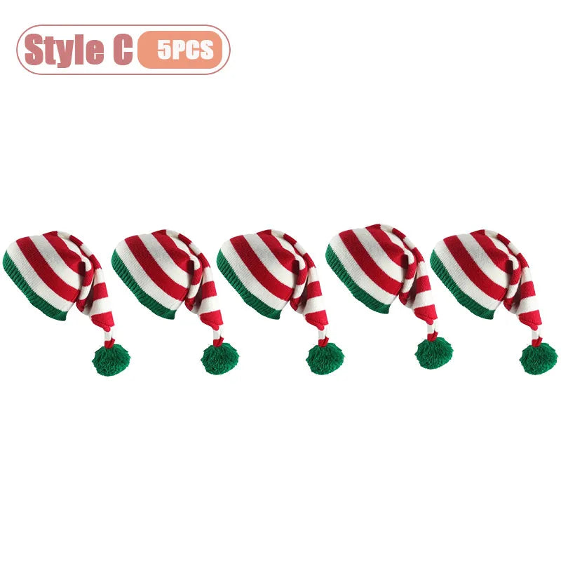 Weihnachtsmütze im Weihnachtsmann-Kostüm-Stil, festliche Mütze für Outdoor-Aktivitäten, Urlaub, Party, Dekoration und Weihnachtsgeschenke für die Familie