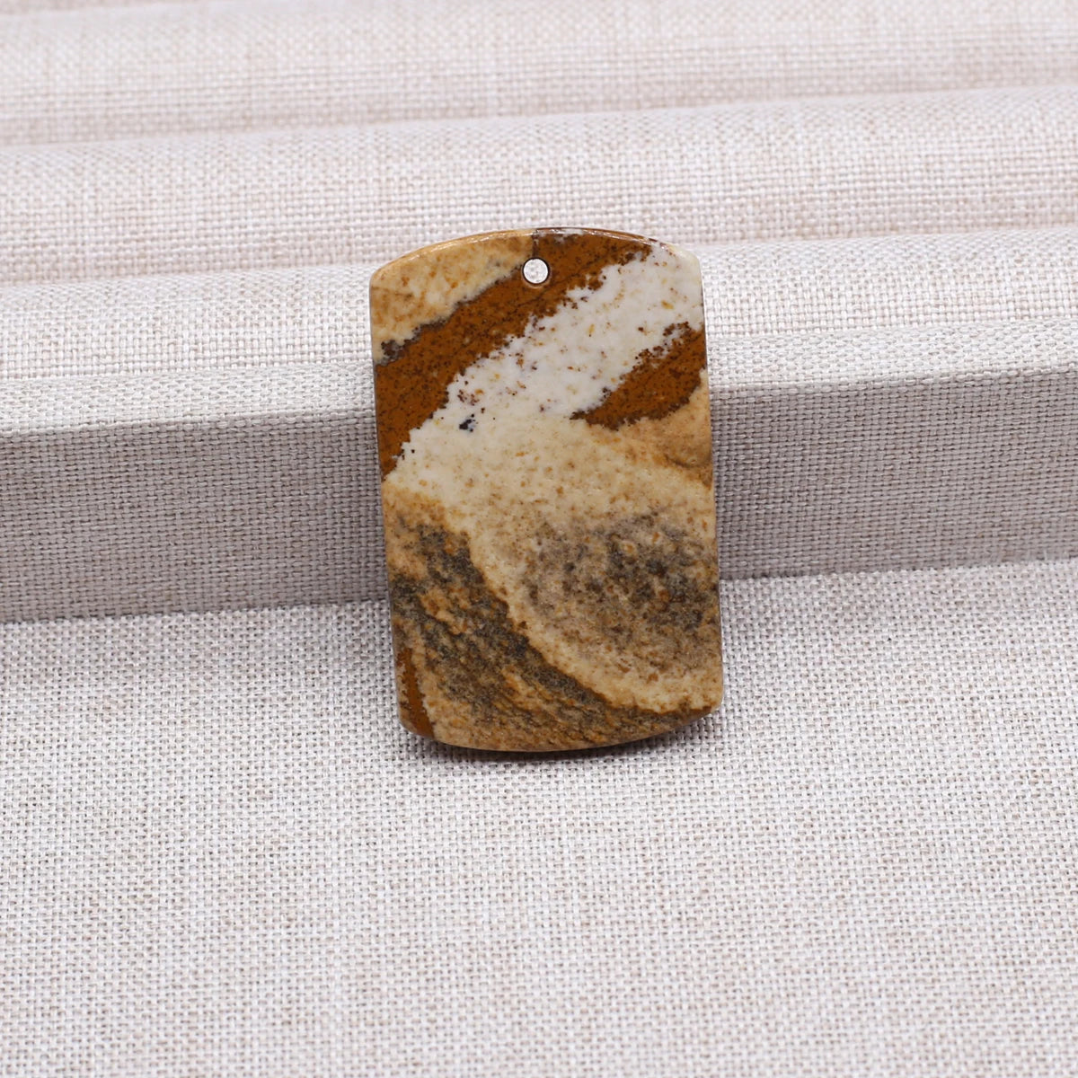 Charms Naturstein-Anhänger, rechteckig, natürlicher Rosenquarz-Kristall-Anhänger für die Herstellung von DIY-Schmuck-Halsketten, 25 x 40 mm