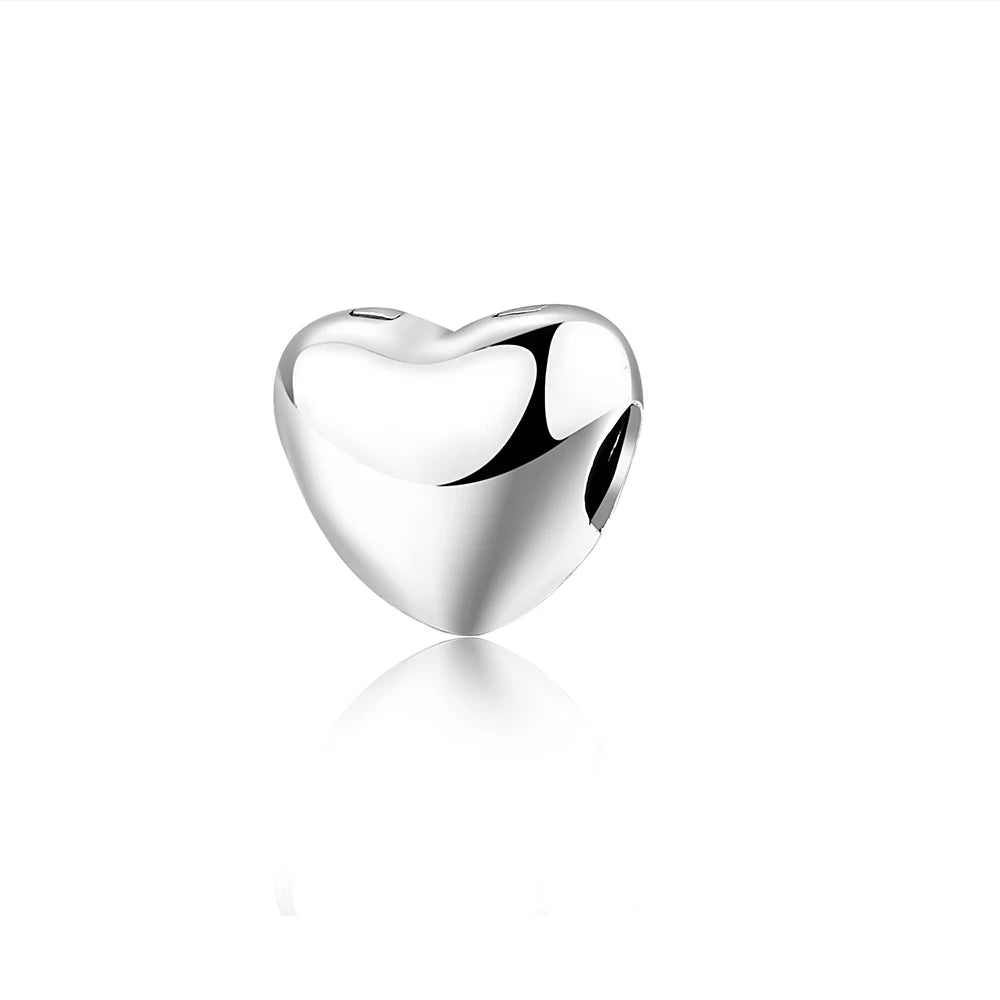 Romantischer 925 Sterling Silber Liebesschlüssel Herz-zu-Herz Charm für DIY Armband Halskette Verlobung Party Geschenke
