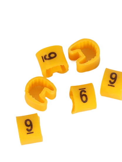 EC 0/1/2/3 Nummer 0/1/2/3/4/5/6/7/8/9 Kabelmarkierungen PVC-Nummernmarkierungsrohre zur Identifizierung von Kabeldraht