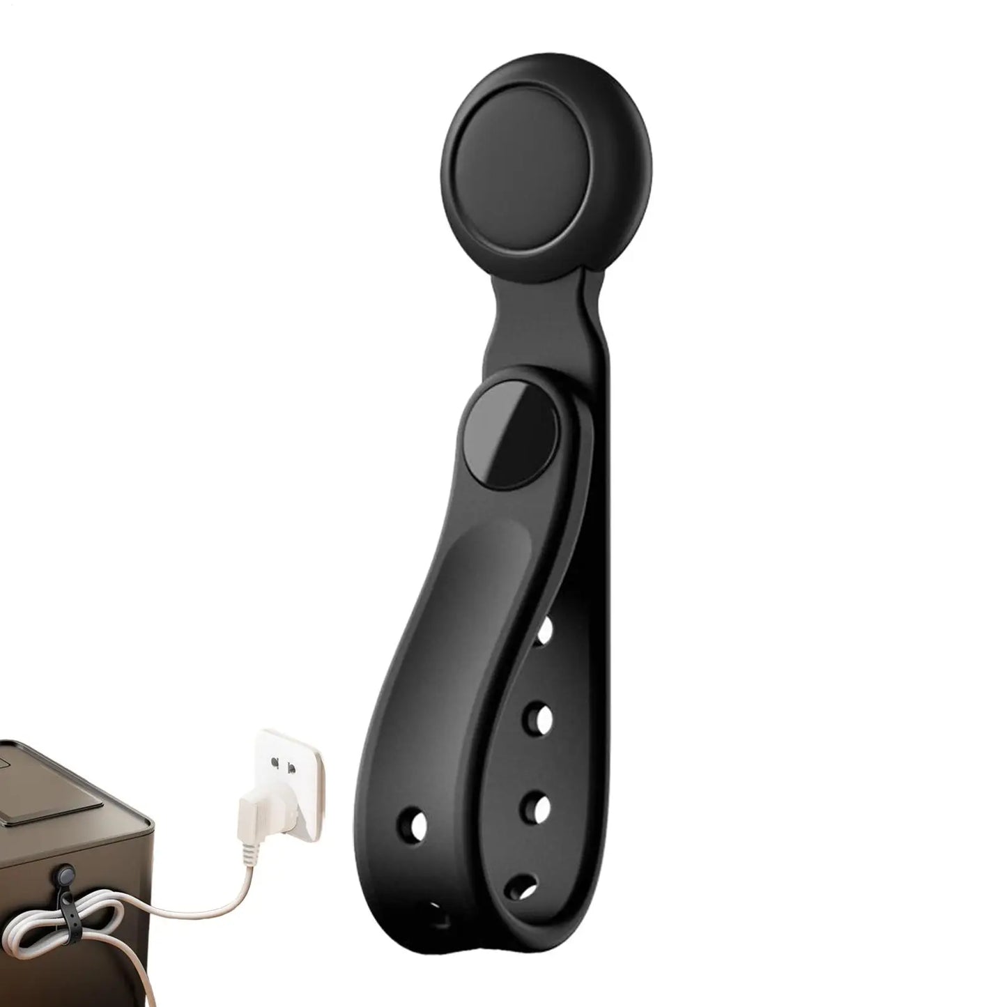 Magnetische Kabelbinder, 6 Stück, wiederverwendbar, mit mehreren Löchern, starker magnetischer Kabelbinderhalter für Ladekabel, Elektronik-Management, Zuhause