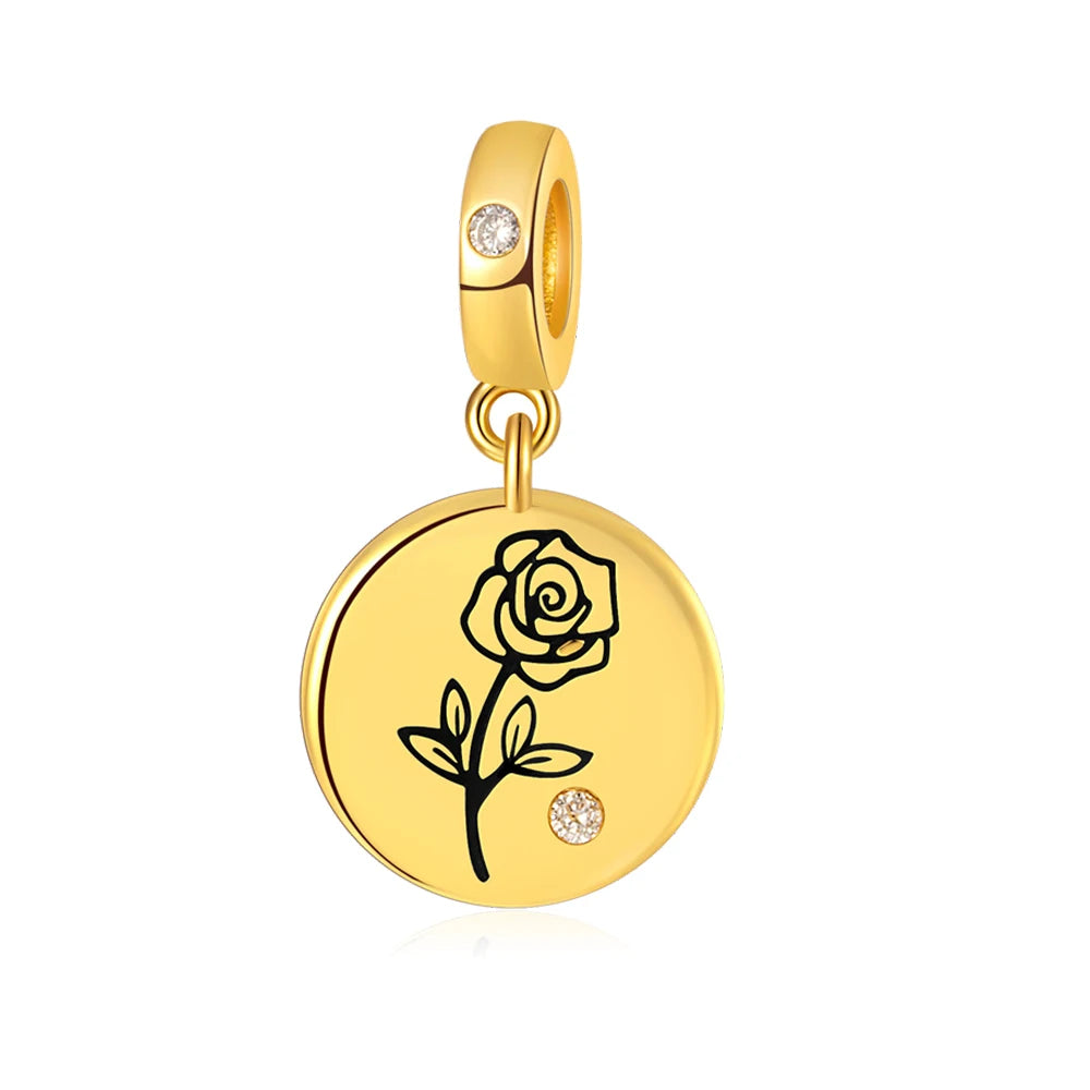 Glänzende, gekräuselte Drachenperlen aus 925er-Sterlingsilber und Löwenmedaille, baumelnder Charm, passend für Schlangenarmband, Boutique-Halskette, Goldanhänger, Geschenk
