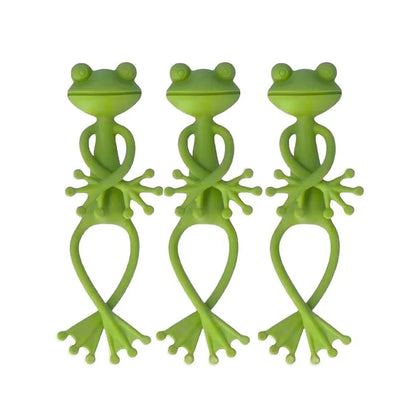 1/3/5 Stück Frosch-Pflanzenhalter, niedliche Blumentopf-Klemme, Pflanzen-Kletterhilfe, Garten-Pflanzstab-Deko
