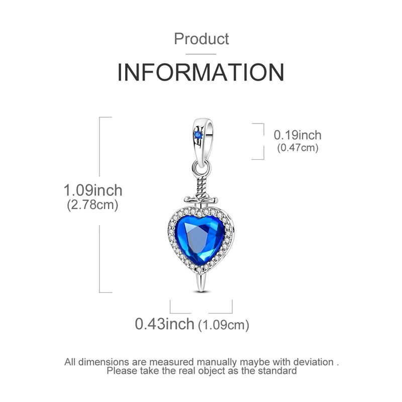 Neu im 925er-Sterlingsilber, Charms-Perlen, blaues Herz, Schlange, Delfin, Anhänger, Schmuck, passend für Original-925-Armbänder für Frauen, DIY-Geschenk