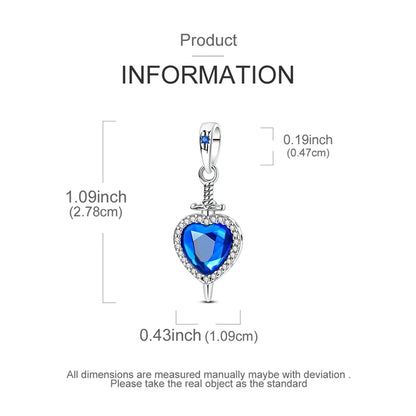 Neu im 925er-Sterlingsilber, Charms-Perlen, blaues Herz, Schlange, Delfin, Anhänger, Schmuck, passend für Original-925-Armbänder für Frauen, DIY-Geschenk