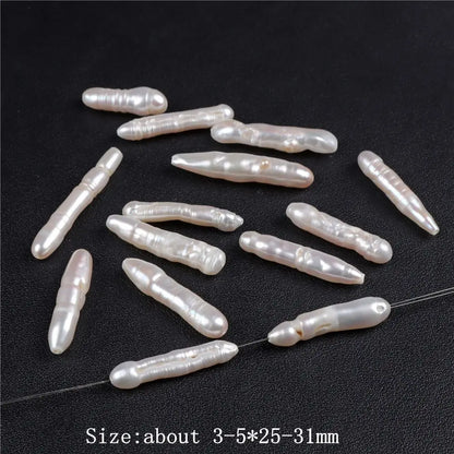 Unregelmäßige Natürliche Perle Perlen Charms Kreuz Runde Barocke Perle Lose Perlen Für Schmuck Machen DIY Anhänger Armband Ohrringe