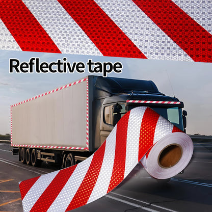 Reflektierendes Sicherheitswarnband, selbstklebender, glänzender Twill-Druck für die Fahrzeugwarnung, reflektierendes Klebeband