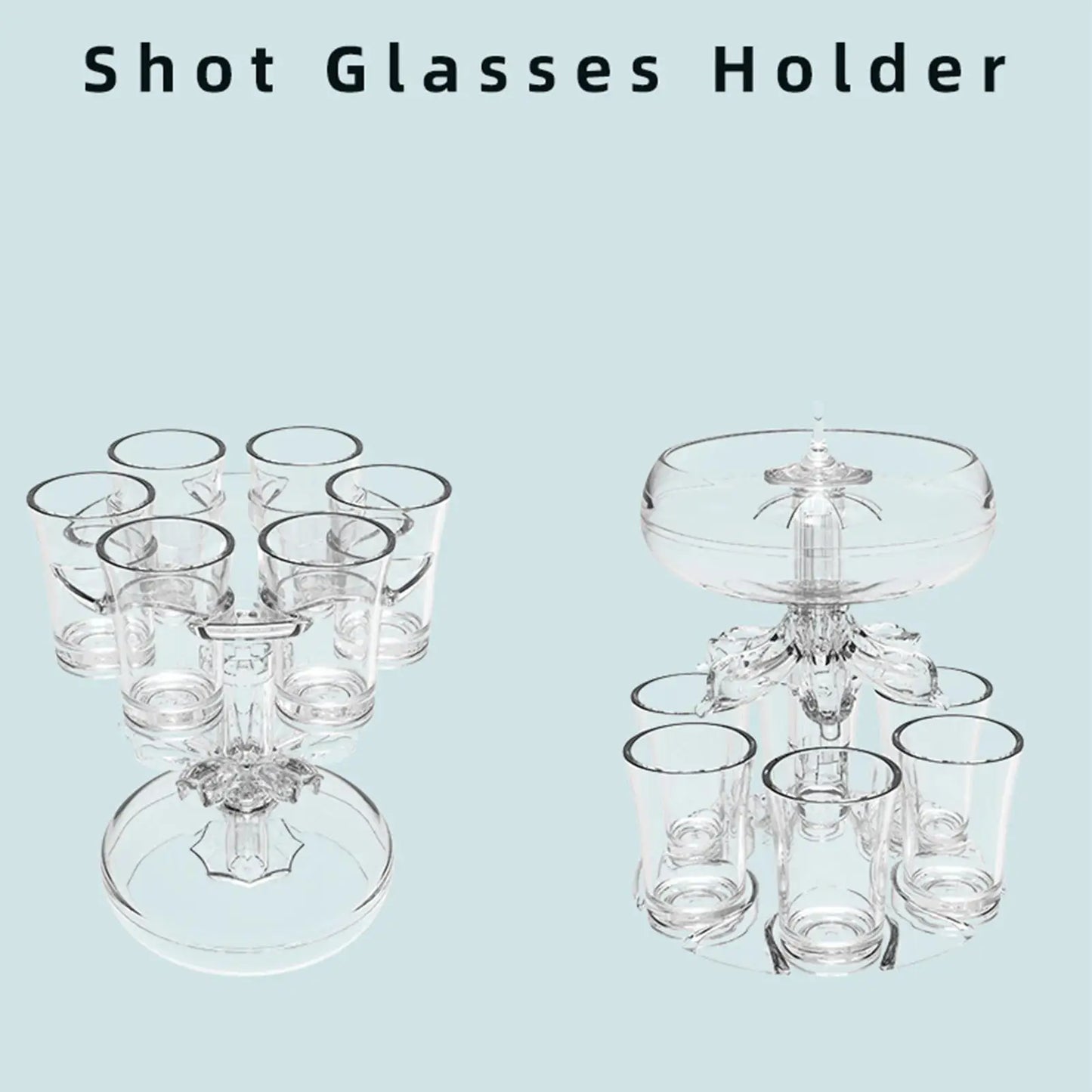 Shot Pourer Dispenser Shot Pourer Liquor Dispenser Cocktail Dispenser 6 Shots Party Drink Dispenser Shot Glass Holder Getränke