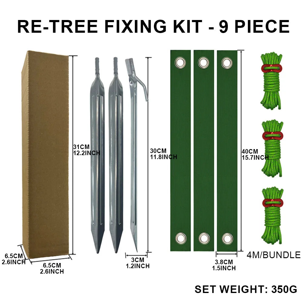 1 SET Baumpfahl-Sets, Baumpfahl-Sets für junge Bäume gegen schlechte Wea für neu gepflanzte Baumbänder, Gartenzubehör