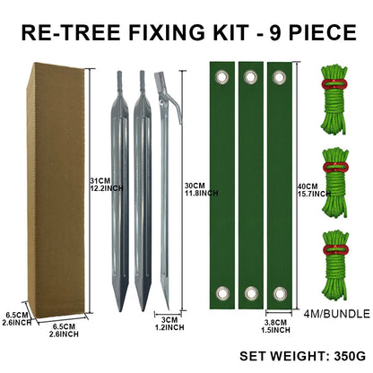 1 SET Baumpfahl-Sets, Baumpfahl-Sets für junge Bäume gegen schlechte Wea für neu gepflanzte Baumbänder, Gartenzubehör