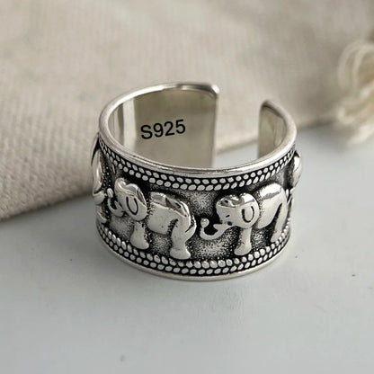 Ringe aus 925er-Sterlingsilber für Damen, Paare, minimalistisch, handgefertigt, schlicht, Retro-Blumen-Herz-Ring, edler Schmuck, Geschenk, verhindert Allergien