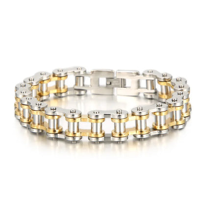 Retro Schwere Bürste Edelstahl Motorrad Kette Armband 11/13 MM Breite Herren Frauen Bike Biker Armbänder Hip-Hop Schmuck 19-23 cm
