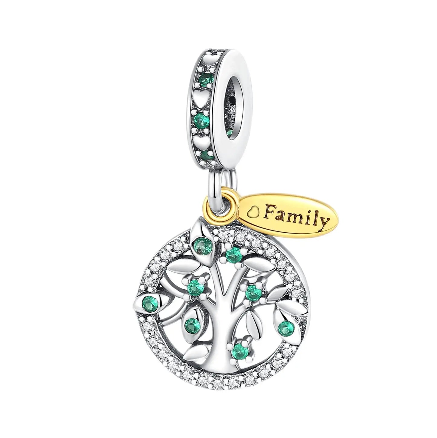 Niedlicher Raupenperlen aus 925er-Sterlingsilber, Schnecke und Bienen, vierblättriges Kleeblatt, baumelnder Charm, passend für Armbänder, bunte Anhänger-Geschenke
