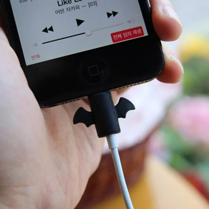 1 Set Datenkabel Stecker Abdeckung Fall Engel Flügel Kabel Protector Wickler Ladeleitung USB Kabel Halter Organizer Hülse