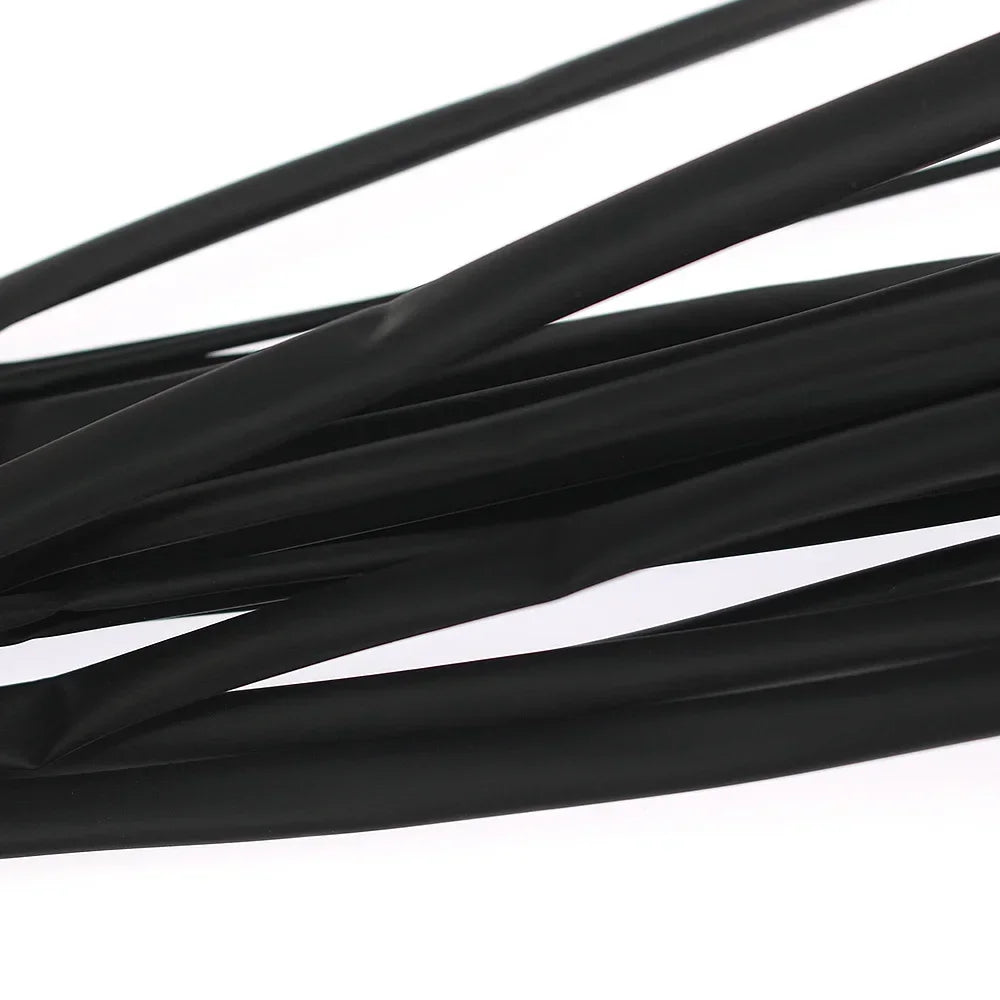 8 Meter/Set 2:1 schwarze Isolierung Schrumpffolie Schrumpfschlauch 1/2/3/4/5/6/8 mm Schrumpfschlauch für Kabel DIY Connector Wire Kit