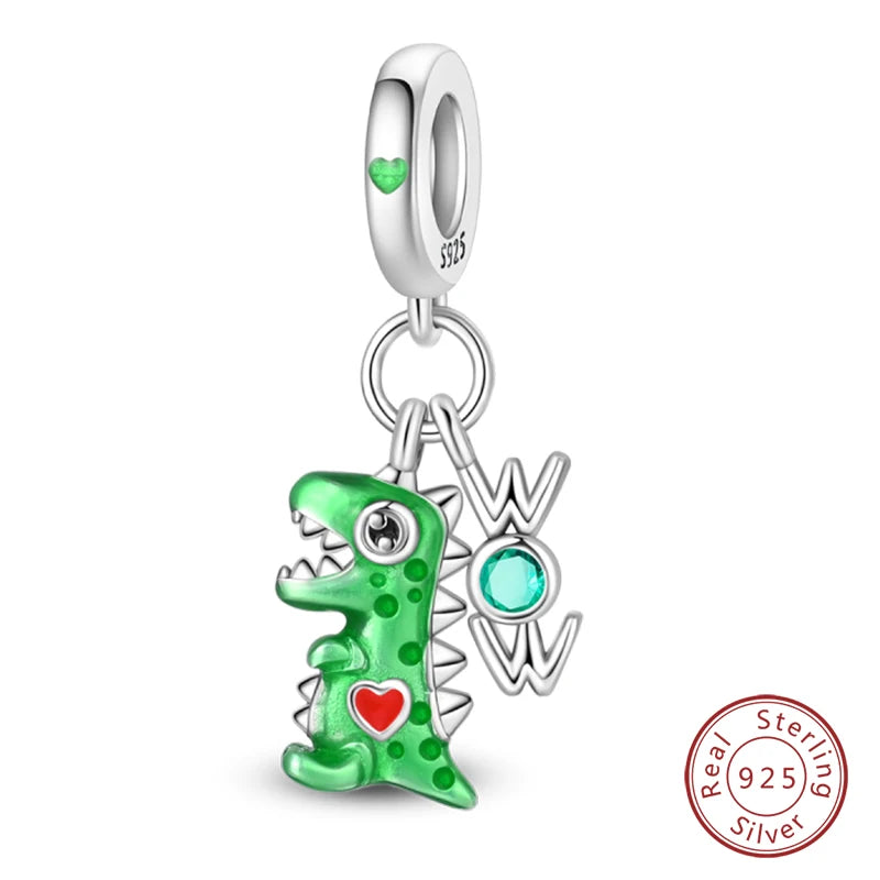 Winter-Charm, Original-Charm-Anhänger aus 925er-Sterlingsilber, Schneeflocke, Schneemann, Pinguin, für Frauen, feiner DIY-Geburtstagsschmuck, Geschenke