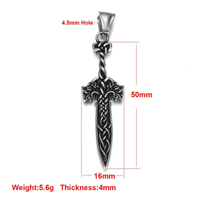 Edelstahl Viking Nordischer Anhänger für Halskette DIY Zubehör Schmuckherstellung Erkenntnisse Männer Charm Supplies Punk Axt