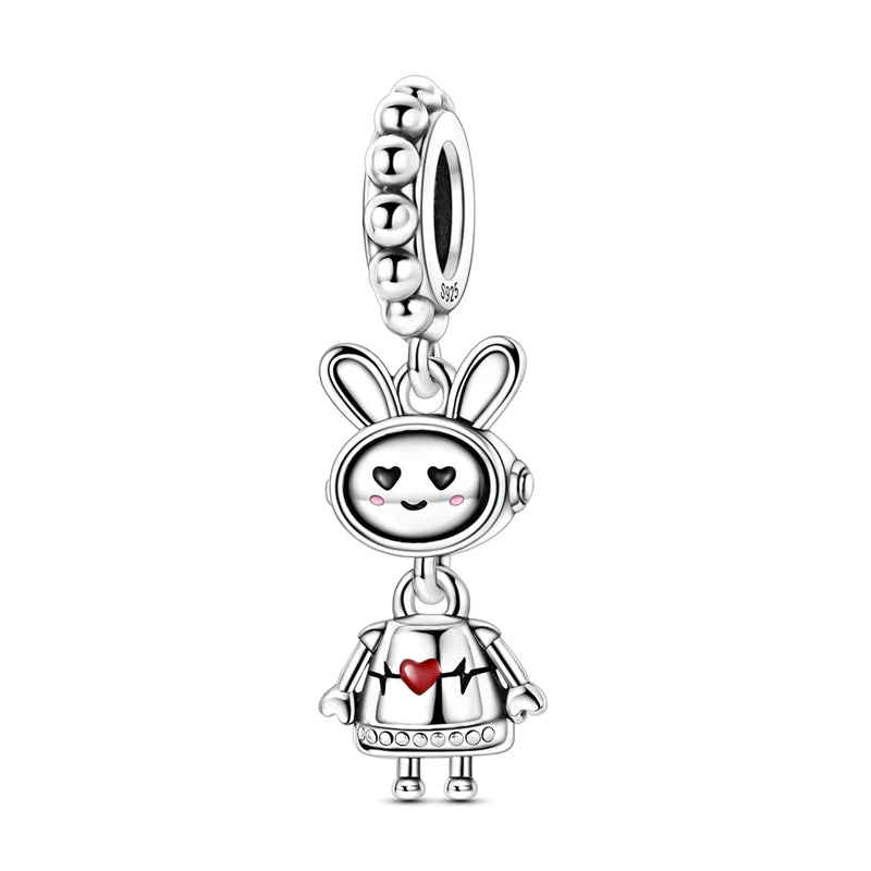 Klassische Krankenwagenperlen und Pillen-Stethoskop-Medizinbox aus 925er-Sterlingsilber, baumelnder Charm, passend für Armbänder, Krankenschwester-Tag-Anhänger, Geschenke