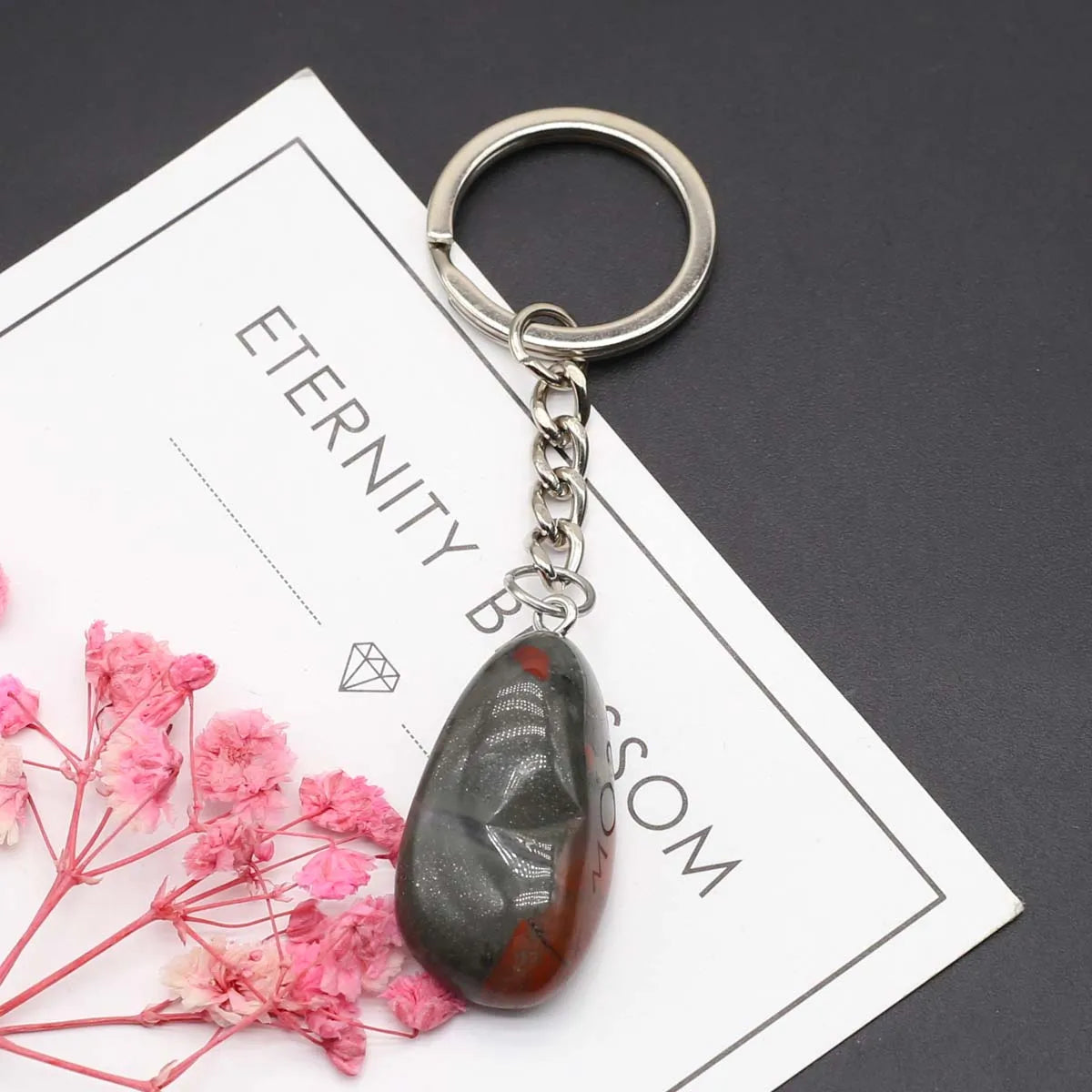 Natürliche rohe Erz Schlüssel anhänger Edelstein Reiki Heilung Quarz Achat Citrin unregelmäßige Stein Anhänger Charms diy Schmuck machen Zubehör