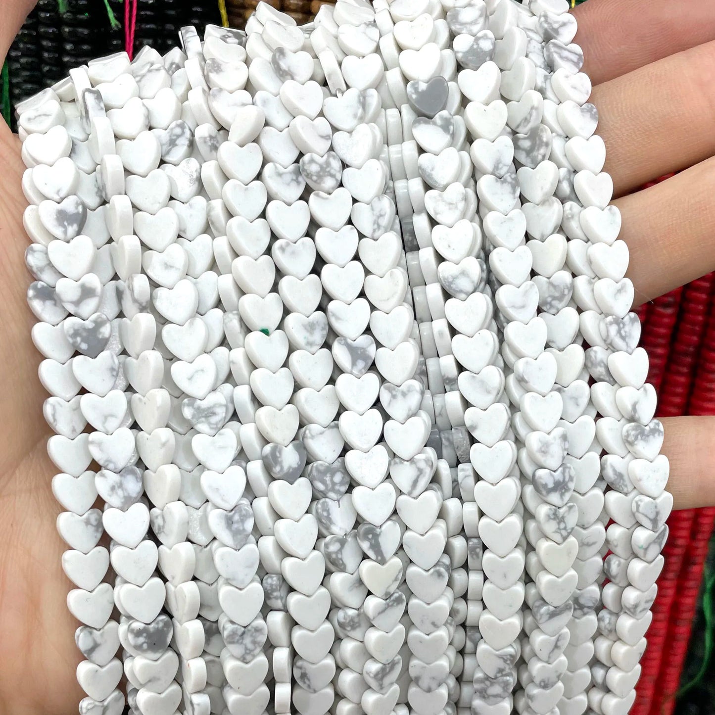 6MM Natürliche Herz Form Rubin Rot Chalcedon Lose Spacer Perlen Für Schmuck Machen DIY Armband Ohrringe Halskette Zubehör 7,5