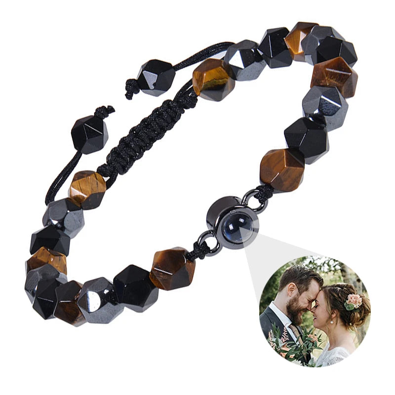 Custom bracelet with picture inside, personalized projection bracelets with photos, picture bracelet, personalized memorial gifts
