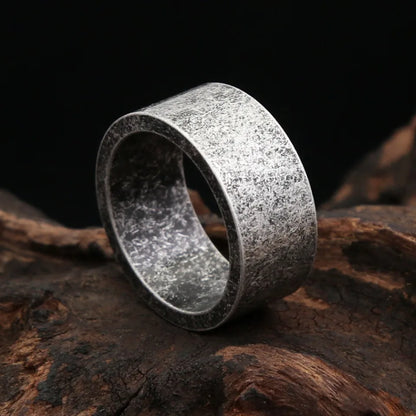 Neue Antike Silber Farbe Einfache Ringe Für Männer Frauen 316L Edelstahl Punk Hip Hop Mode Paar Ring Charme Partei Schmuck