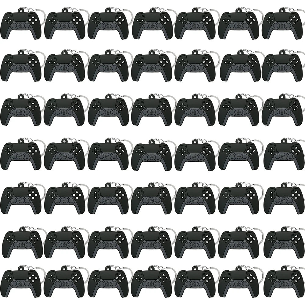 50PCS Schlüsselbund für Jungen Männer Gamepad Schlüsselring Joystick Game Controller Schlüssel Zubehör fit Handtasche Schlüssel Anhänger Freunde Schlüssel geschenke