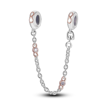 Silberverschluss, 925er-Sterlingsilber, CZ-Pflaster-Clip-Charms, Gänseblümchen-Perlen, Stopper, Sicherheitskette, passend für Original-Armreif, Schmuck-Clip