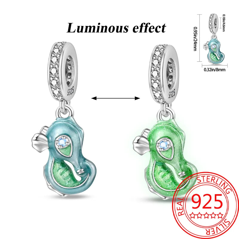 Sommer-Charm-Anhänger aus 925er-Sterlingsilber, Sea World Kingdom, Perlen für Charms, Original-Armband für Damen, Schmuckherstellung