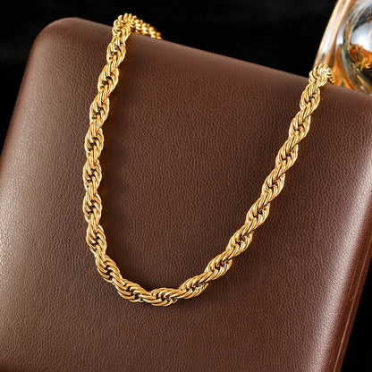 GANEMLY 316l Edelstahl Mode Blätter Kette Halskette für Frauen Charme 18K Metall Kragen Aussage Halskette Wasserdicht