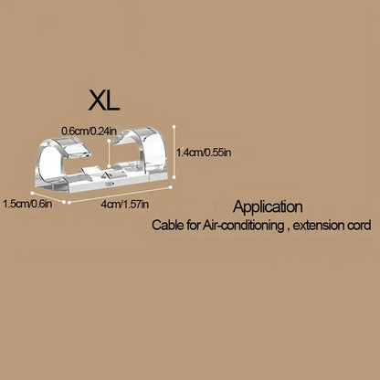 100/150/200 Stück Kabelklemmen, selbstklebende Kabelklemmen, transparente Kabelmanagement-Clips, Kabel-Organizer für Schreibtische, Büros