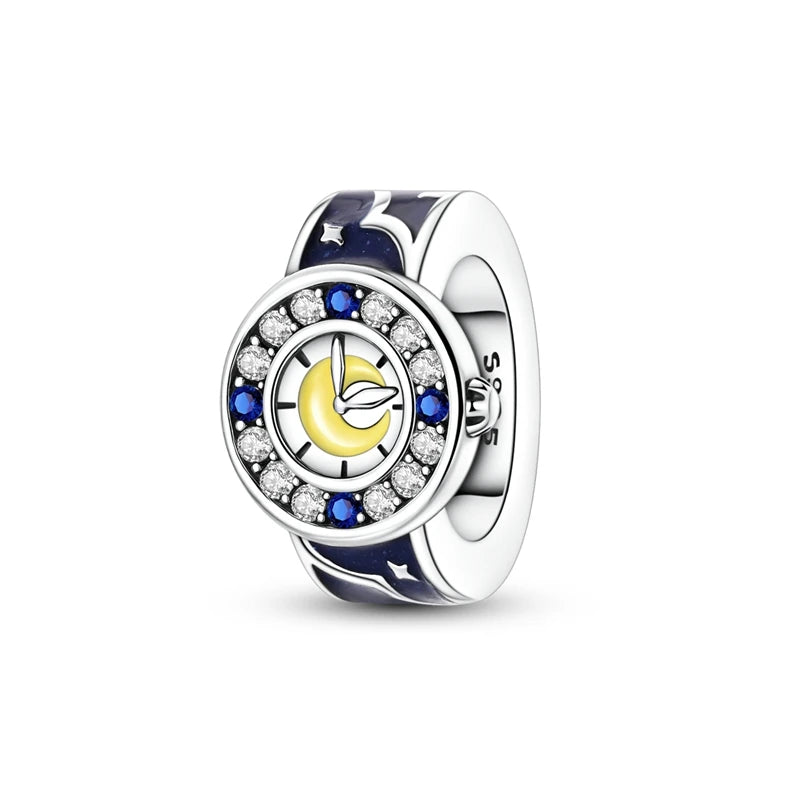 Blaue Serie aus 925er-Sterlingsilber, Eule, Schmetterling, Piratenschiff, Auto, Käfer, Clogs, Charm, passend für DIY-Armbänder, Halsketten, lustige passende Geschenke