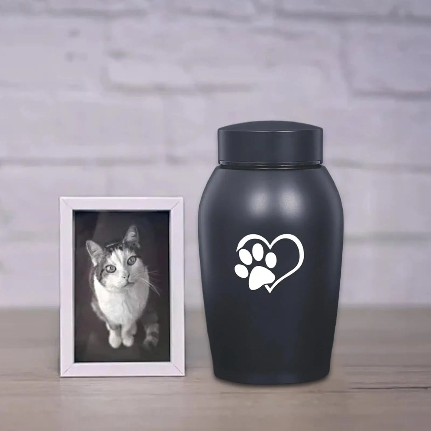 Dog Cat Ashes Stainless Steel Pet Urn Funeral Cremation Urn Pet Burial Memorial Keepsake Box Kitty Kitten