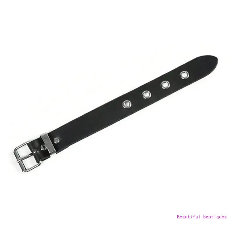 Punk Bracelets Men Women Retro Bracelet Adjustable Wrist Belt Buckle Style Cuff Bangle Bracelet for Men