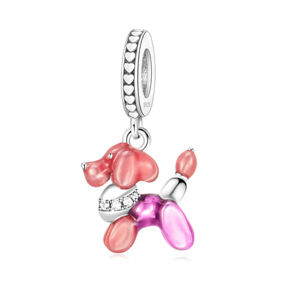 Tier-Serie, 925er-Sterlingsilber, Qualle, Pfau, Schildkröte, Kaninchen, Frosch, Charm, passend für DIY-Armbänder, Halsketten, Geschenke für Kinder