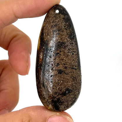 Großer Bernstein-Anhänger für Frauen, DIY-Schmuck, Großhandel, einzigartiger Tropfen, natürliche Pflanze, 100 % echter originaler baltischer Stein für Kettenhalskette