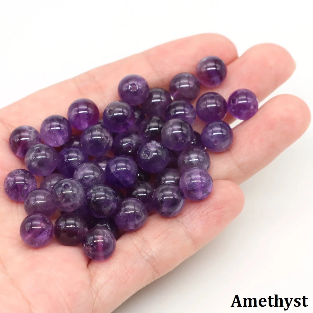 Naturstein, vulkanische Lave, runde Perlen, 4, 6, 8, 10 mm, lose Edelsteinperlen für Schmuckherstellung, DIY-Charms, Armband, Halskette, Ohrringe