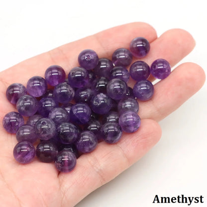 Naturstein, vulkanische Lave, runde Perlen, 4, 6, 8, 10 mm, lose Edelsteinperlen für Schmuckherstellung, DIY-Charms, Armband, Halskette, Ohrringe
