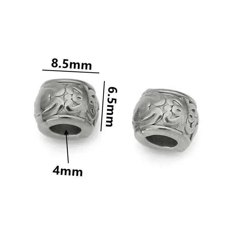 5 teile/los Edelstahl Gold Farbe Lose Rohr Große Loch Spacer Perlen für DIY Armbänder Halskette Schmuck Machen Liefert Finden