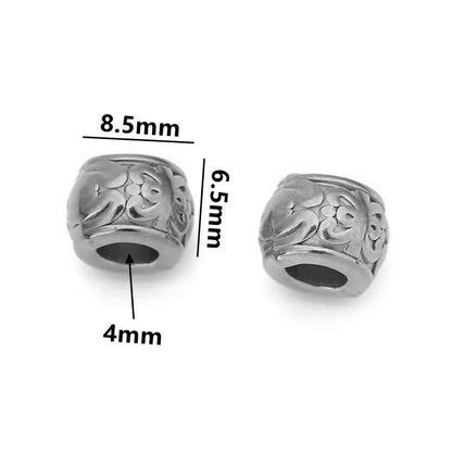 5 teile/los Edelstahl Gold Farbe Lose Rohr Große Loch Spacer Perlen für DIY Armbänder Halskette Schmuck Machen Liefert Finden