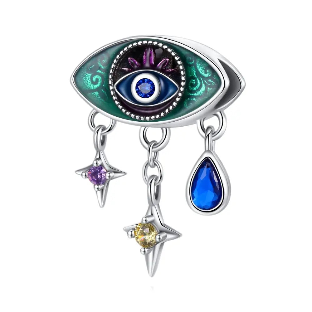Anhänger aus 925er-Sterlingsilber, grüne Serie, Blumenbaum, Apfel-Anhänger, DIY, feine Perlen, passend für Original-Charms-Armbänder, Damenschmuck, Diy