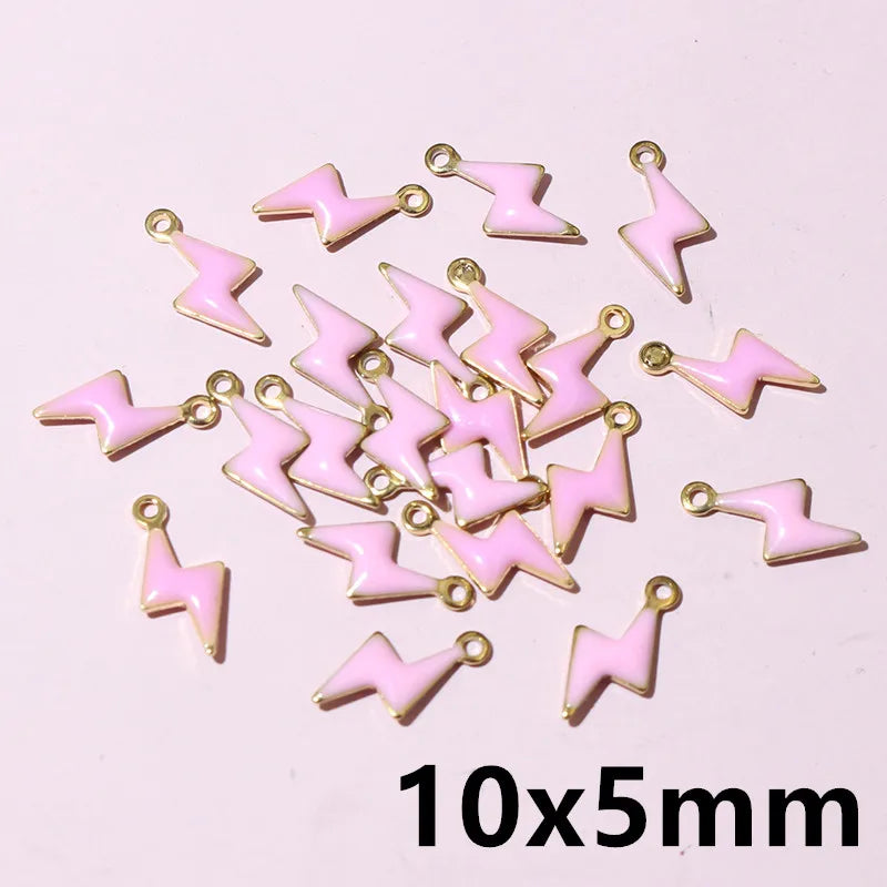 20 Stück Edelstahl Emaille Dolphin Lightning Moon Charms Anhänger für Ohrringe Armband Halskette DIY Schmuck Herstellung Zubehör