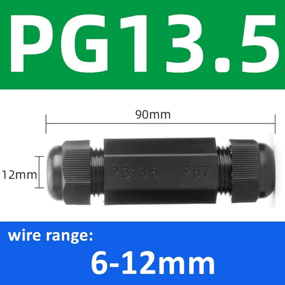 PG11 Outdoor Outdoor Kabel Stoßverbindung Doppelkopf Verriegelung Befestigungskopf Pg13,5 Wasserdichte Schutzhülle